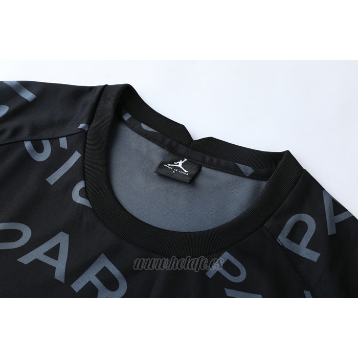 Chandal del Paris Saint-Germain Jordan Manga Corta 2021 Negro